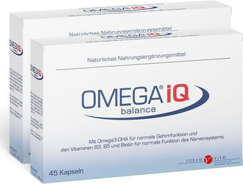 Forum Vita Omega IQ Kapseln mit Omega 3 DHA und EPA in Phospholipid Form vegan glutenfrei laktosefrei – Bild 1 von 2