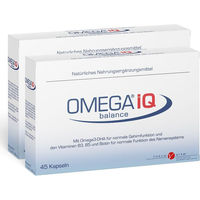 Produktbild von Forum Vita Omega IQ Kapseln mit Omega 3 DHA und EPA in Phospholipid Form vegan glutenfrei laktosefrei