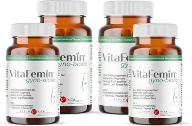 FORUM VITA VitaFemin gyno-biotic Kapseln für Frauen vegan laktosefrei und glutenfrei – Bild 1 von 2