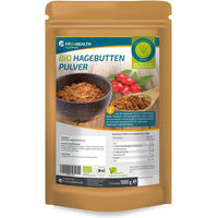 Produktbild von FP24 Health Bio Hagebuttenpulver vegan und ohne Zusatzstoffe
