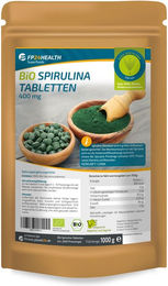 FP24 Health Bio Spirulina Tabletten 400mg vegan und ohne Zusatzstoffe 1000g – Bild 1 von 3