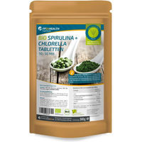 Produktbild von FP24 Health Bio Spirulina und Chlorella Superfood-Mischung Tabletten 500 mg vegan und ohne Zusatzstoffe