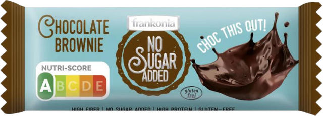 Frankonia Proteinriegel Schokolade Brownie zuckerfrei und glutenfrei 50g – Bild 1 von 4