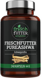 Frischfutter PureAshwa Ashwagandha Kapseln 150 Stück – Bild 1 von 3