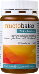 Fructobalax Kapseln von Laktonova mit Zink und Folsäure, 90 Kapseln, vegan, laktosefrei und glutenfrei, für Kinder – Bild 1 von 3