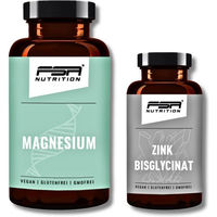 Produktbild von FSA NUTRITION Set mit Magnesium Bisglycinat und Citrate 120 Kapseln sowie Zink Bisglycinat 365 Tabletten