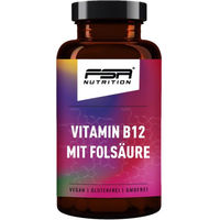 Produktbild von FSA Nutrition Vitamin B12 Methylcobalamin 500 µg mit Folsäure Tabletten 180 Stück vegan glutenfrei