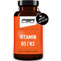 Produktbild von FSA NUTRITION Vitamin D3+K2 Tabletten mit 5000 IE Vitamin D3 und 100 µg Vitamin K2 MK-7 180 Stück