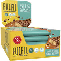 Produktbild von Fulfil Vitamin & Protein Riegel Schokolade Salted Caramel zuckerarm 15x40g