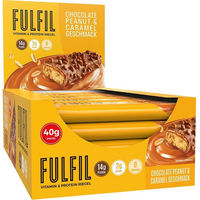 Produktbild von Fulfil Vitamin- und Proteinriegel Schokolade-Karamell zuckerarm 15x40 g