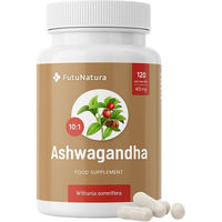 Produktbild von FutuNatura Ashwagandha Extrakt 400 mg Kapseln vegan 120 Stück