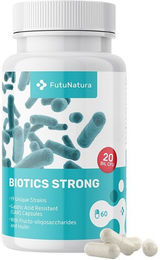 FutuNatura Biotics Strong Probiotika Kapseln vegan und vegetarisch 60 Stück – Bild 1 von 1