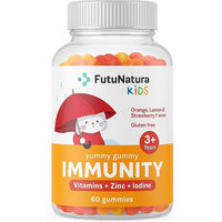 Produktbild von FutuNatura Immunity Gummies Zink und Vitamine für Kinder ohne Zusatzstoffe 60 Stück
