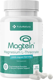 FutuNatura Magnesium L-Threonat Magtein Kapseln vegetarisch ohne Zusatzstoffe 100 Stück – Bild 1 von 1