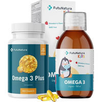 Produktbild von FutuNatura Omega-3 Kapseln Family Pack für Kinder und Erwachsene