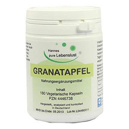 G & M Naturwaren Granatapfel Konzentrat 40% Vegetarische Kapseln 180 Stück – Bild 1 von 1