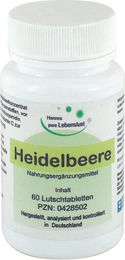 G & M Naturwaren Heidelbeer Augen Tabletten 60 Stück – Bild 1 von 1