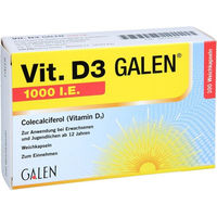 Produktbild von Galenpharma Vitamin D3 1000 IE Weichkapseln 100 Stück