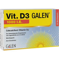 Produktbild von Galenpharma Vitamin D3 1000 IE Weichkapseln 50 Stück