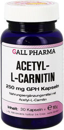 GALL PHARMA Acetyl-L-Carnitin 250 mg Kapseln glutenfrei und laktosefrei – Bild 1 von 2
