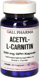 GALL PHARMA Acetyl-L-Carnitin 500 mg Kapseln, 60 Stück – Bild 1 von 2