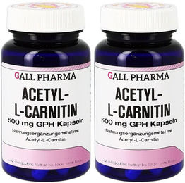 GALL PHARMA Acetyl-L-Carnitin 500 mg Kapseln glutenfrei und laktosefrei 100 Stück – Bild 1 von 2