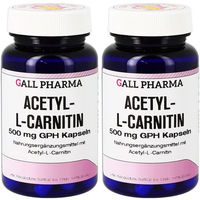 Produktbild von GALL PHARMA Acetyl-L-Carnitin 500 mg Kapseln glutenfrei und laktosefrei 100 Stück