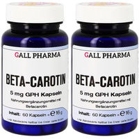 Produktbild von GALL PHARMA Beta-Carotin mit Vitamin A 5 mg Kapseln für Erwachsene glutenfrei und laktosefrei 60 Stück