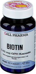 GALL PHARMA Biotin 0,45 mg Kapseln für Erwachsene 60 Stück – Bild 1 von 2