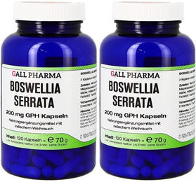 GALL PHARMA Boswellia Weihrauch 200 mg Kapseln 120 Stück glutenfrei laktosefrei ohne Zusatzstoffe – Bild 1 von 2
