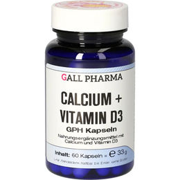 Gall Pharma Calcium + Vitamin D3 Kapseln 800 mg 60 Stück glutenfrei und laktosefrei – Bild 1 von 2