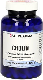 GALL PHARMA Cholin 100 mg Kapseln ohne Zusatzstoffe 180 Stück – Bild 1 von 3