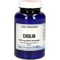 Produktbild von GALL PHARMA Cholin 100 mg Kapseln ohne Zusatzstoffe 180 Stück