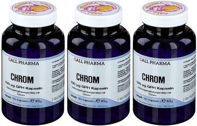 GALL PHARMA Chrom 100 µg Kapseln 180 Stück glutenfrei und laktosefrei – Bild 1 von 1
