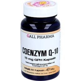 Gall Pharma Coenzym Q10 Ubiquinon 15 mg Kapseln, 60 Stück, glutenfrei und laktosefrei – Bild 1 von 2