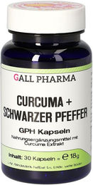 GALL PHARMA Curcuma mit schwarzem Pfeffer Extrakt Kapseln 30 Stück – Bild 1 von 2