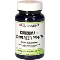 Produktbild von GALL PHARMA Curcuma mit schwarzem Pfeffer Extrakt Kapseln 30 Stück