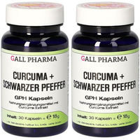 Produktbild von GALL PHARMA Curcuma mit schwarzem Pfeffer Extrakt Kapseln 60 Stück