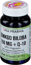 GALL PHARMA Ginkgo Biloba 160 mg mit Ubiquinol Q-10 Kapseln 30 Stück – Bild 1 von 2