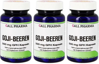 GALL PHARMA Goji-Beeren 500 mg Kapseln glutenfrei und laktosefrei 120 Stück – Bild 1 von 2
