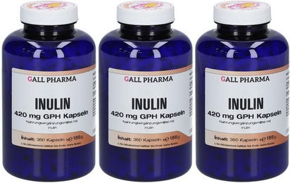GALL PHARMA Inulin 420 mg Kapseln glutenfrei und laktosefrei 360 Stück – Bild 1 von 1