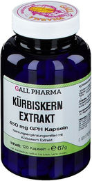 GALL PHARMA Kürbiskern Extrakt 450 mg Kapseln 120 Stück gluten- und laktosefrei hefefrei – Bild 1 von 2