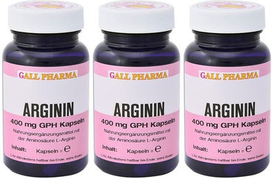 GALL PHARMA L-Arginin 400 mg Kapseln 120 Stück – Bild 1 von 1