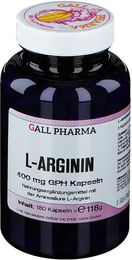 GALL PHARMA L-Arginin 400 mg Kapseln 180 Stück – Bild 1 von 2