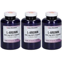 Produktbild von GALL PHARMA L-Arginin 400 mg Kapseln 360 Stück glutenfrei und laktosefrei