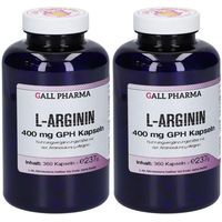 Produktbild von GALL PHARMA L-Arginin 400 mg Kapseln 360 Stück glutenfrei und laktosefrei