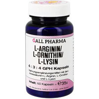 Produktbild von GALL PHARMA L-Arginin L-Ornithin L-Lysin 4:3:4 Kapseln glutenfrei und laktosefrei