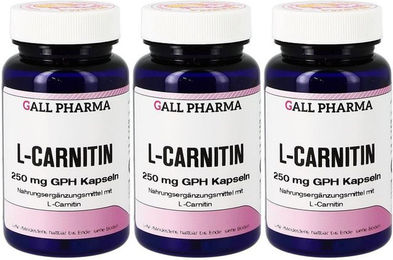 GALL PHARMA L-Carnitin 250 mg Kapseln glutenfrei und laktosefrei – Bild 1 von 2