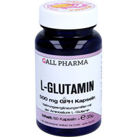 Produktbild von GALL PHARMA L-Glutamin 500 mg Kapseln 60 Stück glutenfrei und laktosefrei