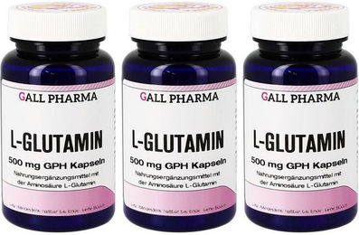 GALL PHARMA L-Glutamin 500 mg Kapseln glutenfrei und laktosefrei – Bild 1 von 2